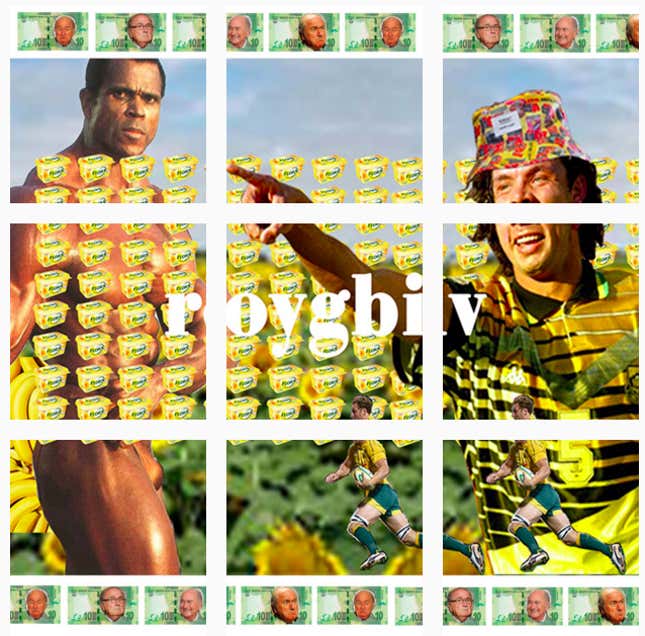Image for article titled A young South African’s colorful collages break down the ‘Rainbow Nation’ ideal