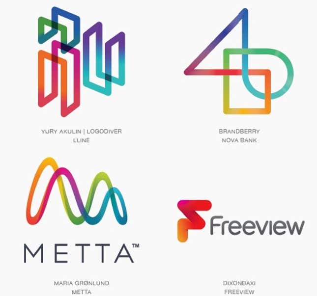 Image for article titled A branding expert’s visual breakdown of the year’s most popular logo trends