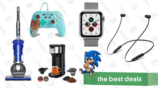 Image for article titled Friday&#39;s Best Deals: Stainless Steel Apple Watch, Beats Flex Earbuds, Animal Crossing Switch Controller, Dyson Ball Animal 2, K-Cup Coffee Maker,  and More