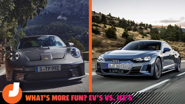 Image for article titled Are Electric Cars As Fun As Gasoline Cars? I Drove A Porsche 911 And Audi E-Tron GT To Find Out