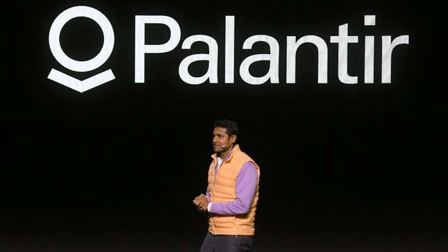 Palantir COO Shyam Sankar speaks during the CES 2023 media day at Mandalay Bay Convention Center in Las Vegas, NV on January 4, 2023.