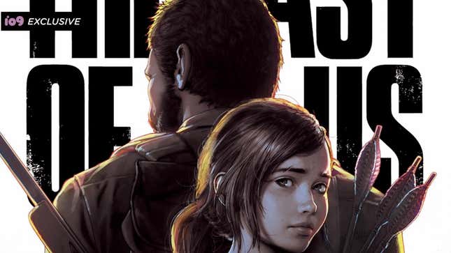 صورة مقصوصة لفن الذكرى السنوية العاشرة الذي يضم جويل وإيلي من Naughty Dog's The Last of Us.