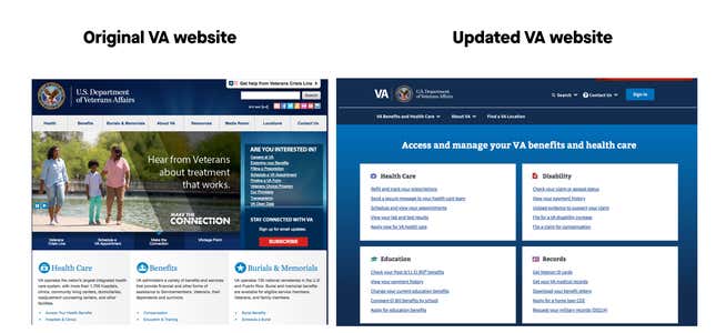 Image for article titled The new VA.gov shows what’s possible for government tech after the Healthcare.gov disaster