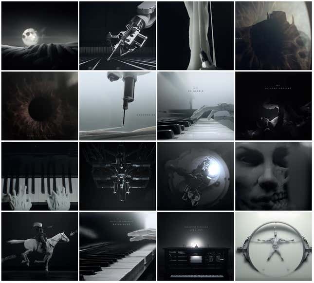 westworld opening credits collage