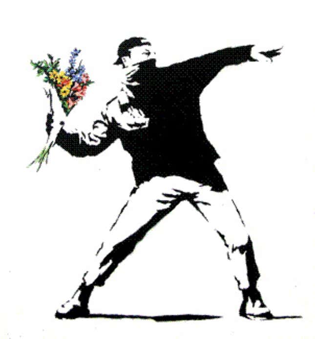 Banksy's Flower Thrower