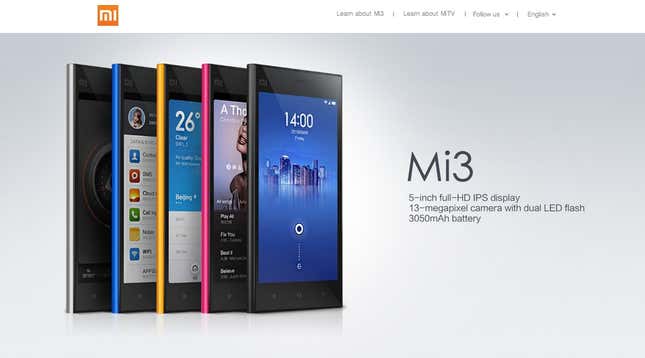 Xiaomi’s cheap and cheerful phones.