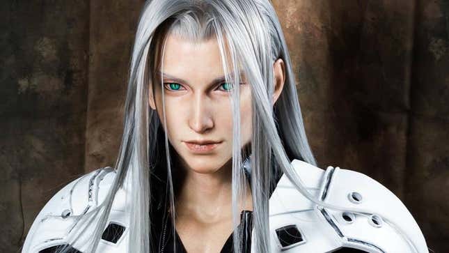 A silica bust of FF7's Sephiroth.