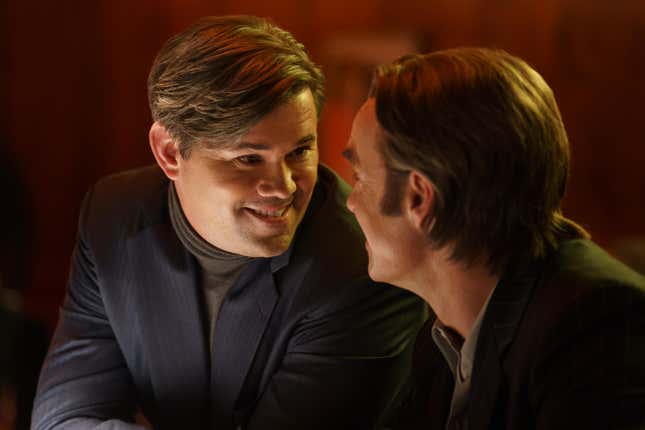 Bradford (Andrew Rannells) and Nick (Murray Bartlett)