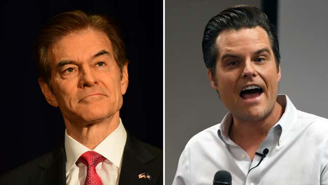 Image for article titled Matt Gaetz&#39;s In-Laws Are Hosting a Big-Dollar Fundraiser for Dr. Oz