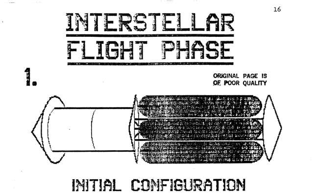 Rough schematic showing the design of an interstellar probe. 