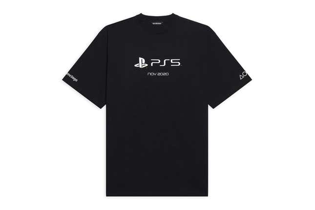 Image for article titled PS5 x Balenciaga T-Shirts Cost More Than A PS5 Does