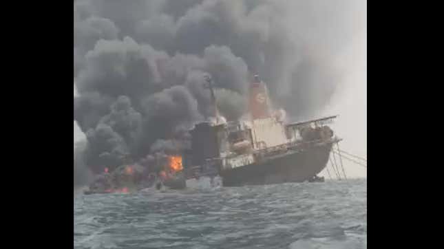 Image for article titled Oil Production Ship Explodes Off Nigerian Coast