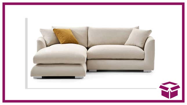 Reviewers love this sectional’s comfort, durability, and great design. 