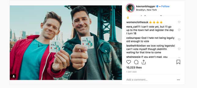Image for article titled Instagram is a hyper-charged “I voted” sticker