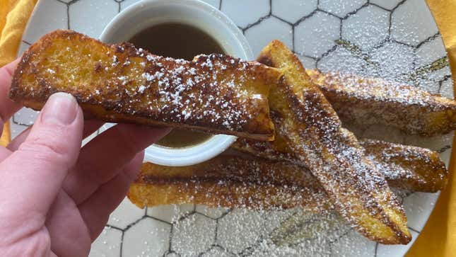 Image for article titled The Best French Toast Sticks Are Made With Stale Hot Dog Buns