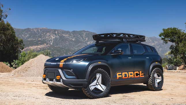 A photo of the Fisker Ocean E Force electric SUV. 