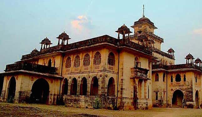 The palace of the Chota Udaipur royal family.