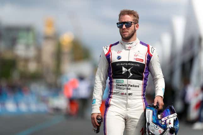 Sam Bird ahead of the 2018 Formula E season.