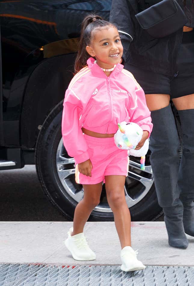 Image for article titled All of the Times Kim Kardashian Had North West’s Hair On Point