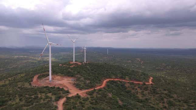 A ReNew Power wind project in Ellutla, Andhra Pradesh.
