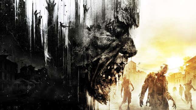Promotional art for Dying Light: Platinum Edition shows several zombies looking menacing.