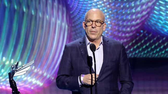 Doug Bowser speaks at The Game Awards.