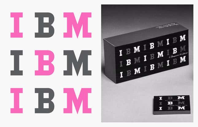 Typewriter ribbon packaging design.