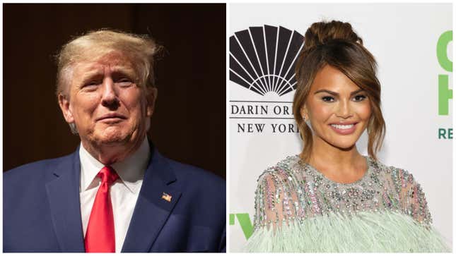 Image for article titled Donald Trump Begged Twitter to Delete a Tweet From Chrissy Teigen Calling Him a &#39;Pussy Ass Bitch&#39;