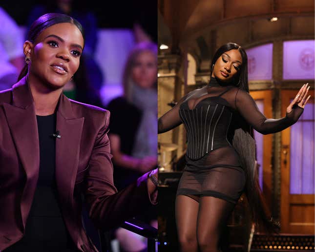 Candace Owens (Left), and Megan Thee Stallion (Right)