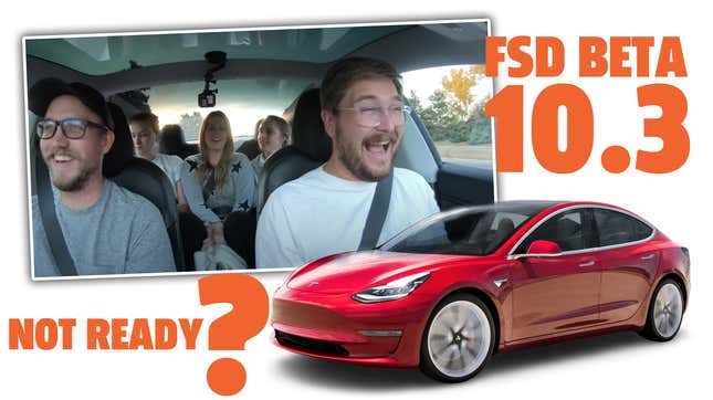 Image for article titled Tesla&#39;s Latest FSD Beta Doesn&#39;t Seem Ready For Public Use, Which Raises Big Questions