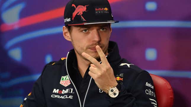 They say that one look from Verstappen alone can send Nicholas Latifis everywhere into the wall