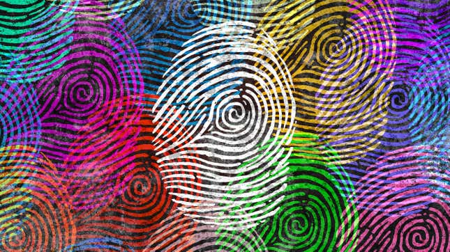 A collage of fingerprints