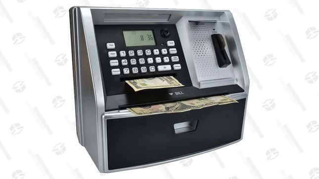 Gift This ATM Machine Piggy Bank to Your No-Nonsense Nephew for $44