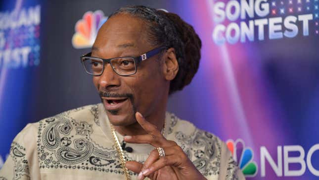 Snoop Dogg attends NBC’s “American Song Contest” Week 4 on April 11, 2022 in Universal City, California. 