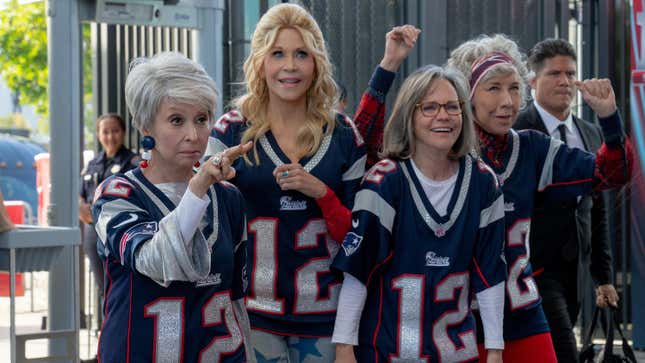 From Left to Right: Rita Moreno, Jane Fonda, Sally Field, Lily Tomlin in 80 for Brady