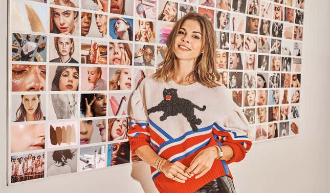 Emily Weiss at Glossier’s New York headquarters.