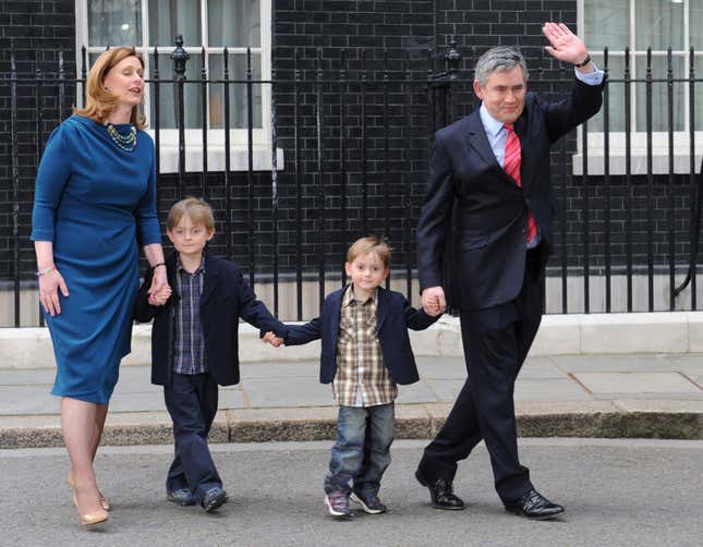 Gordon Brown and family