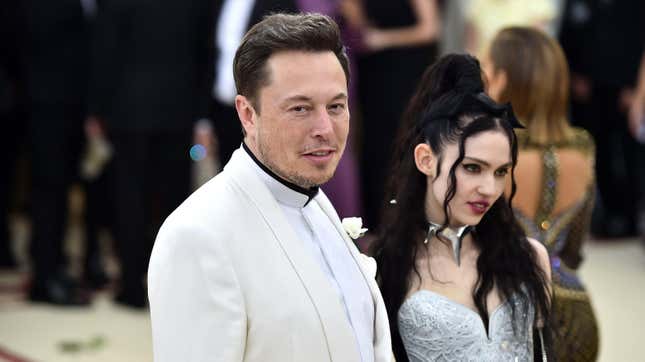 Grimes with former boyfriend and OpenAI funder Elon Musk.