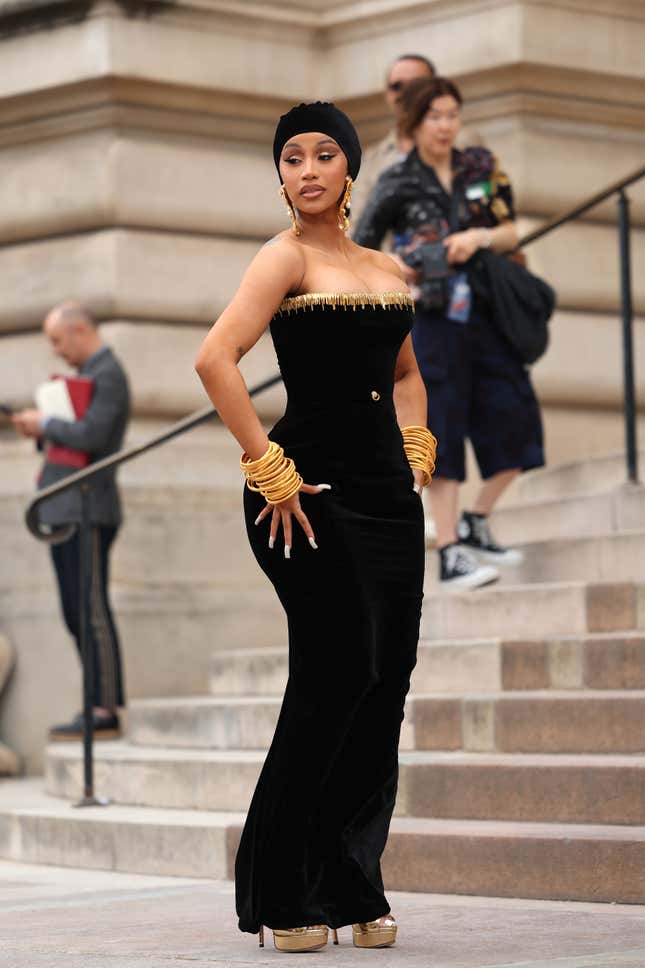 Image for article titled Cardi B Slayed Paris Fashion Week. Here's Her Top Couture Looks Of All Time