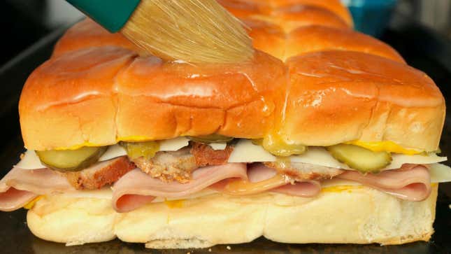 Image for article titled Please the Whole Team With These Cubano Sliders