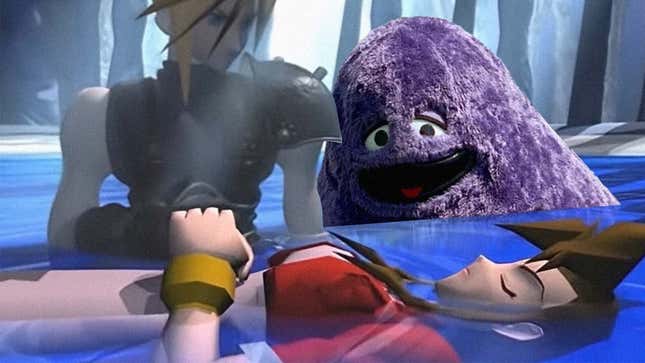 Image for article titled The Grimace Milkshake Is Killing Your Favorite Anime And Gaming Characters Too