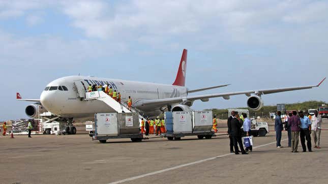 Turkish Airlines’ inaugural flight to Mogadishu in 2012