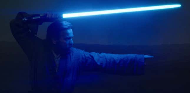 Obi-wan in his saber pose.