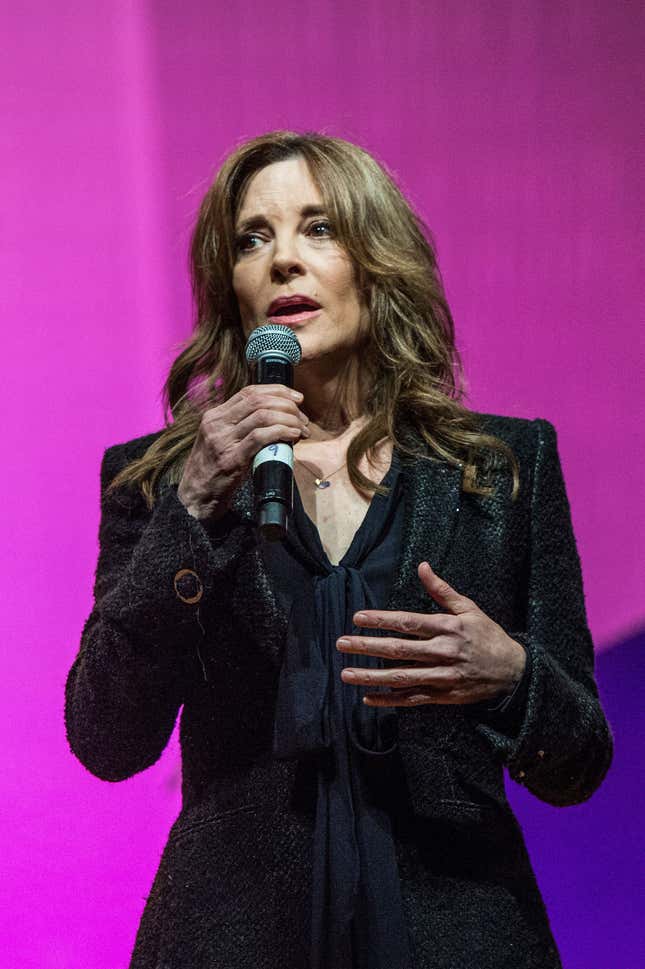 Williamson at a summit in Los Angeles.
