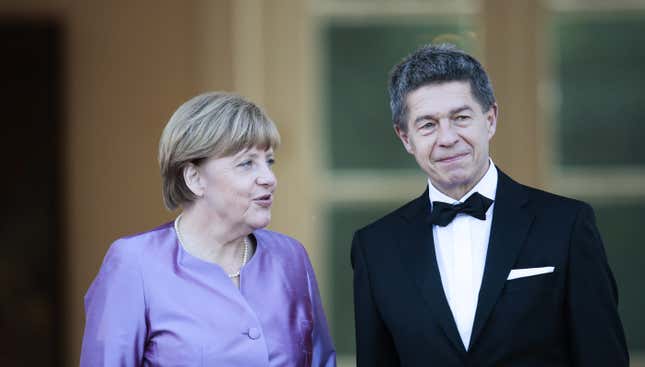 Just don’t call him Mr. Merkel. AP Photo/Markus Schreiber