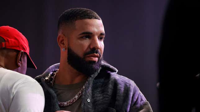 Drake attends Drake’s Till Death Do Us Part rap battle on October 30, 2021 in Long Beach, California.
