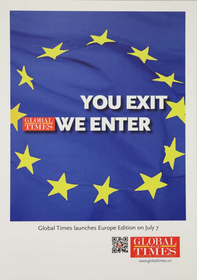 The Global Times’ take on Brexit.
