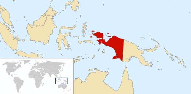 Indonesia has the western part of New Guinea island.
