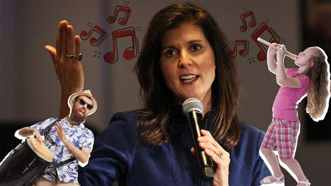 Image for article titled Does Nikki Haley Really &#39;Love Music?&#39; Jezebel Investigates.