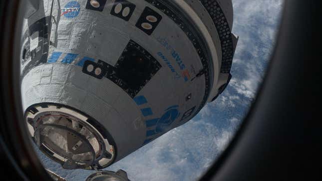 Boeing's Starliner during the ISS docking procedure on May 20.